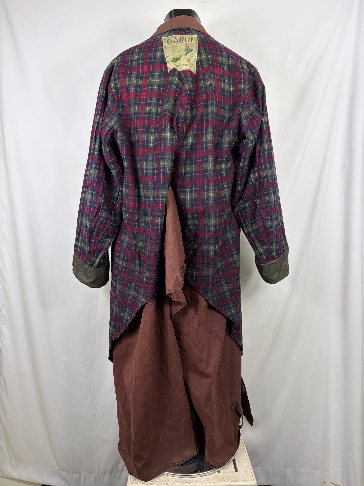 RARO Barbour Stockman lungo marrone C44/112 cm XLarge Man Brown Long Riding Coat XLarge - Shop In London