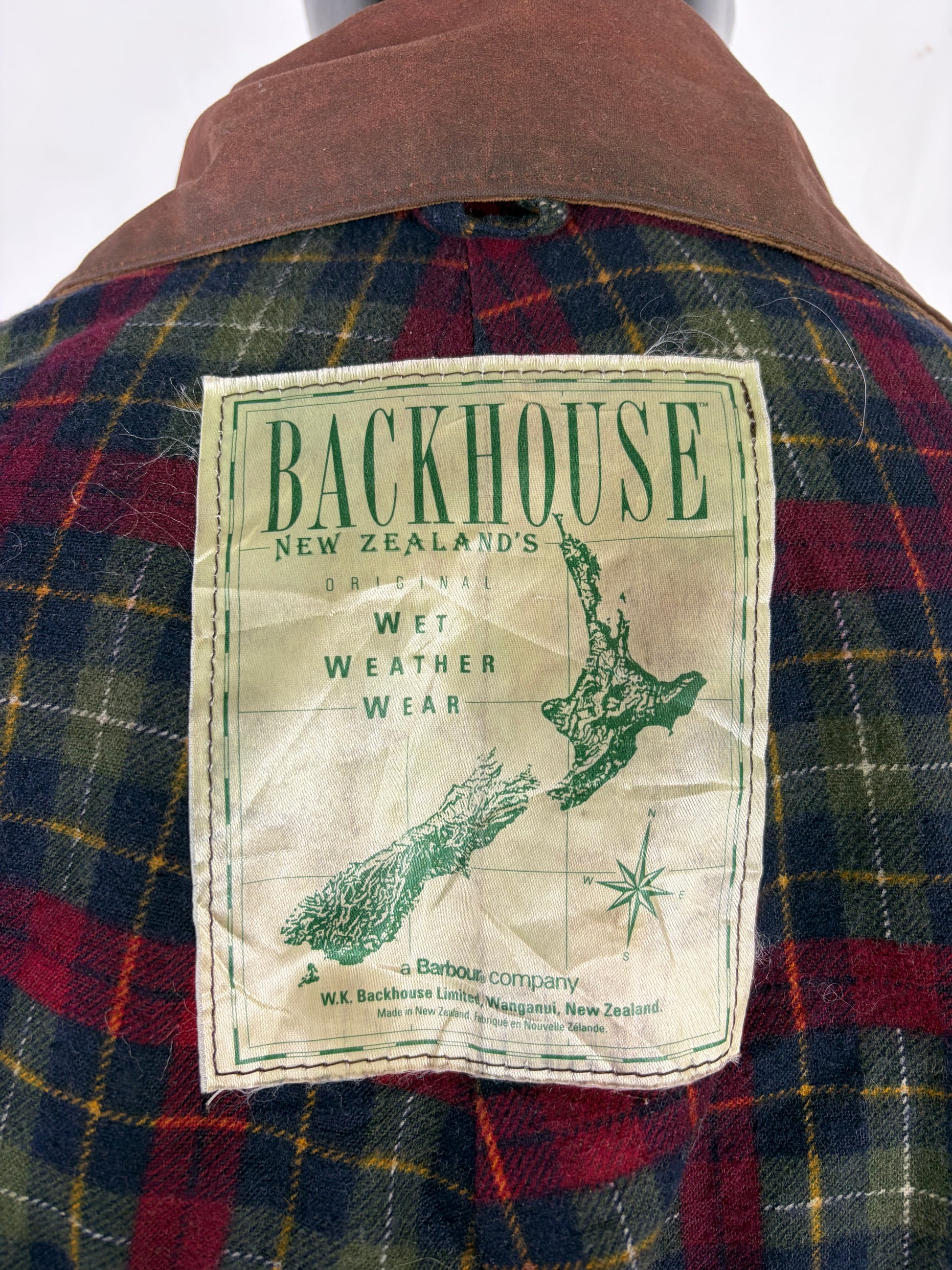 RARO Barbour Stockman lungo marrone C44/112 cm XLarge Man Brown Long Riding Coat XLarge - Shop In London