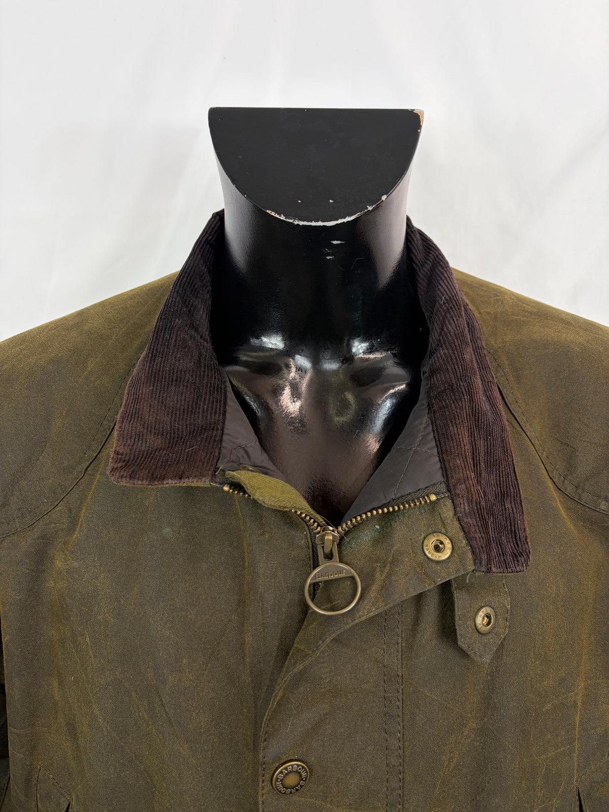 Giacca Barbour Uomo Verde cerata Leeward 2XL - Man Olive wax Leeward Jacket Size 2Xlarge