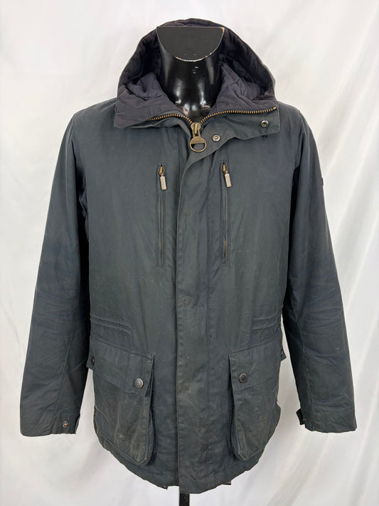Parka Barbour International da uomo Blu Medium - Man Navy International Tour Hooded jacket size M