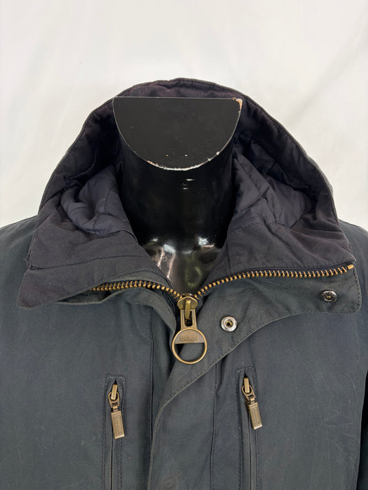 Parka Barbour International da uomo Blu Medium - Man Navy International Tour Hooded jacket size M