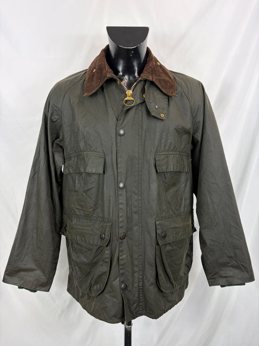 RARO Barbour Bedale 4 tasche C40/102 CM Man Green vintage Bedale Jacket size Medium