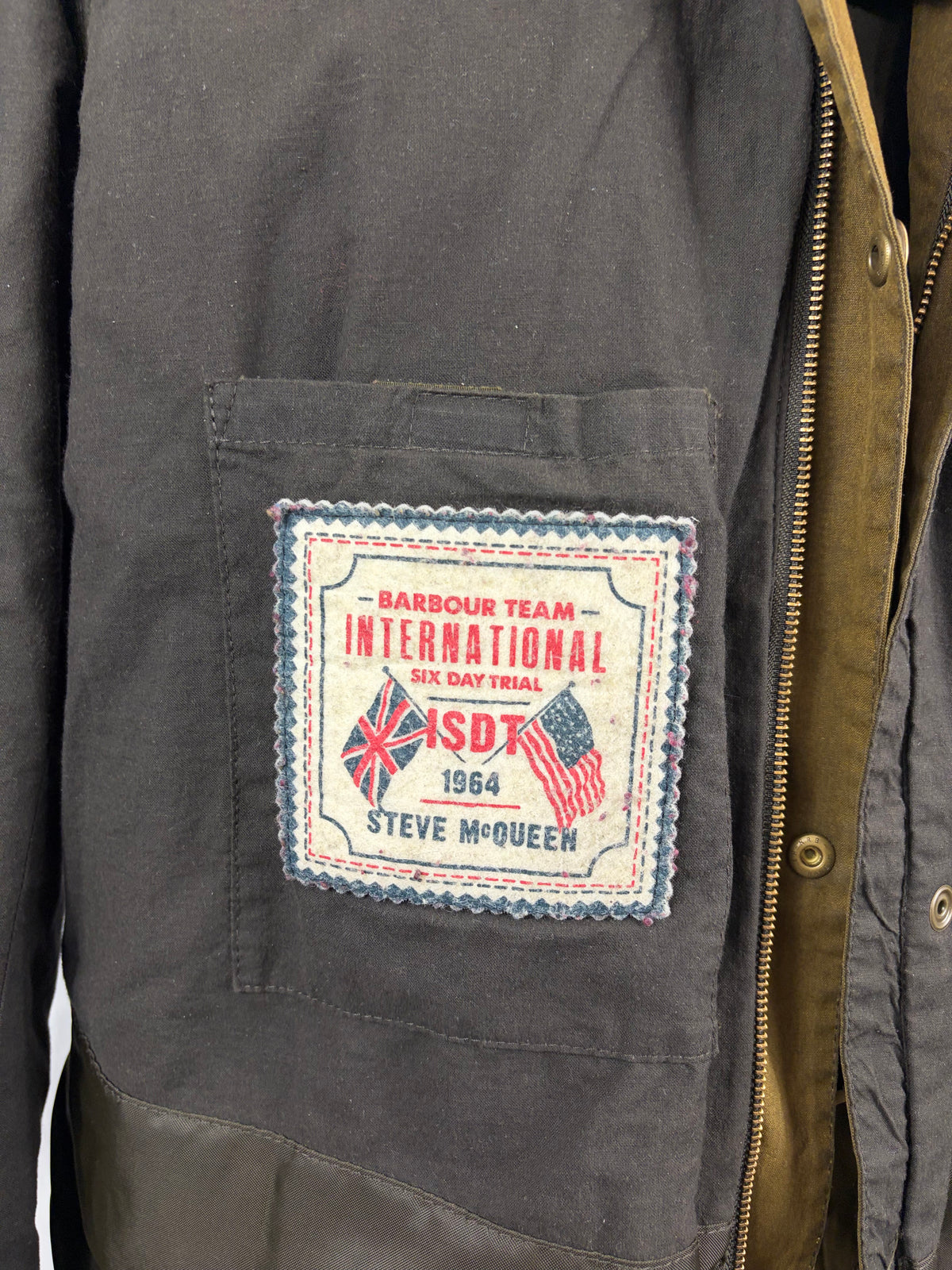 Giacca Barbour International Lester Washed XXL- Olive International Mc Queen lester washed jacket size XXL