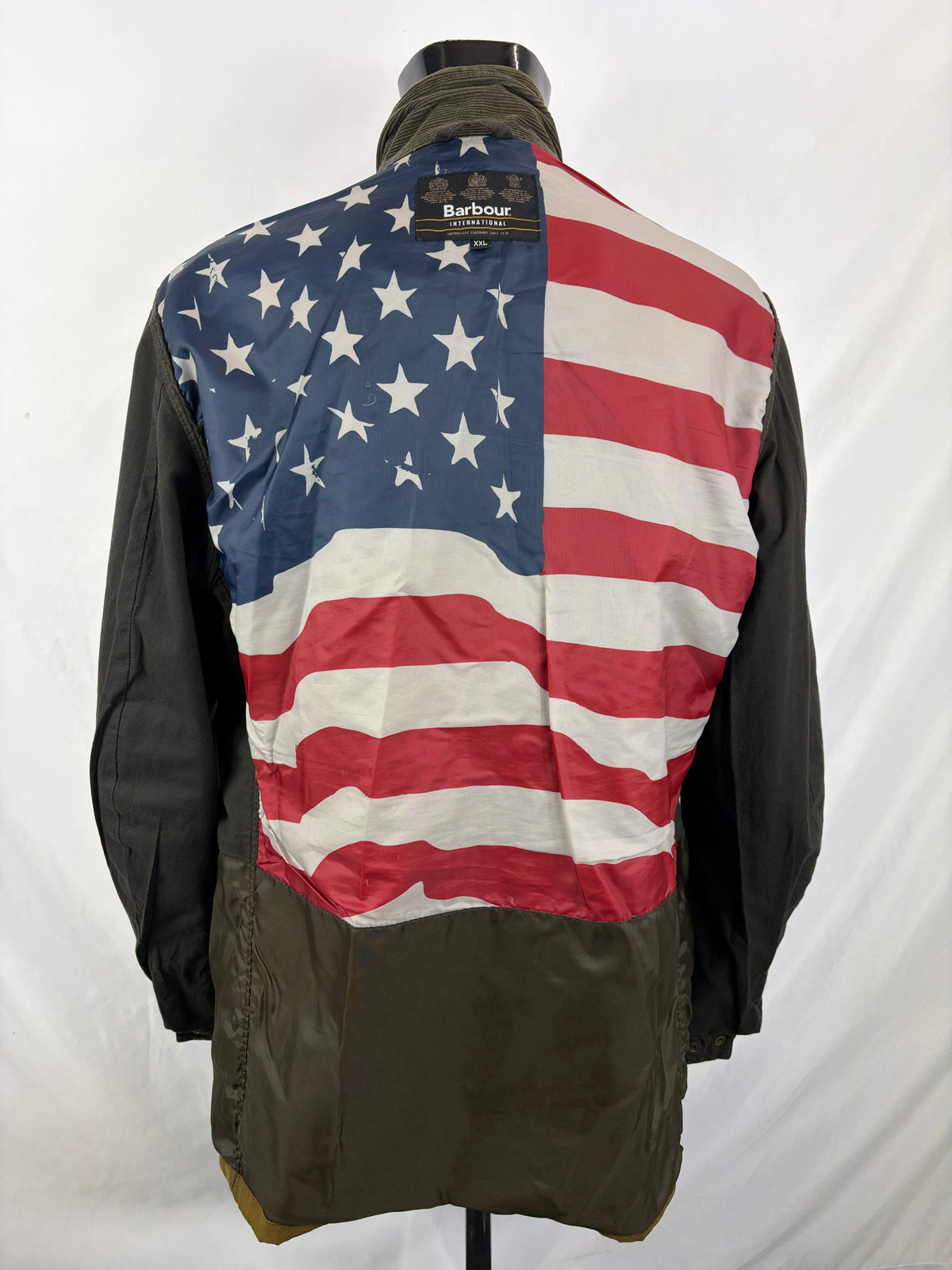 Giacca Barbour International Lester Washed XXL- Olive International Mc Queen lester washed jacket size XXL