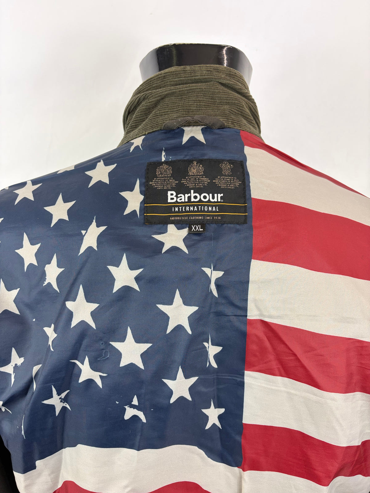 Giacca Barbour International Lester Washed XXL- Olive International Mc Queen lester washed jacket size XXL