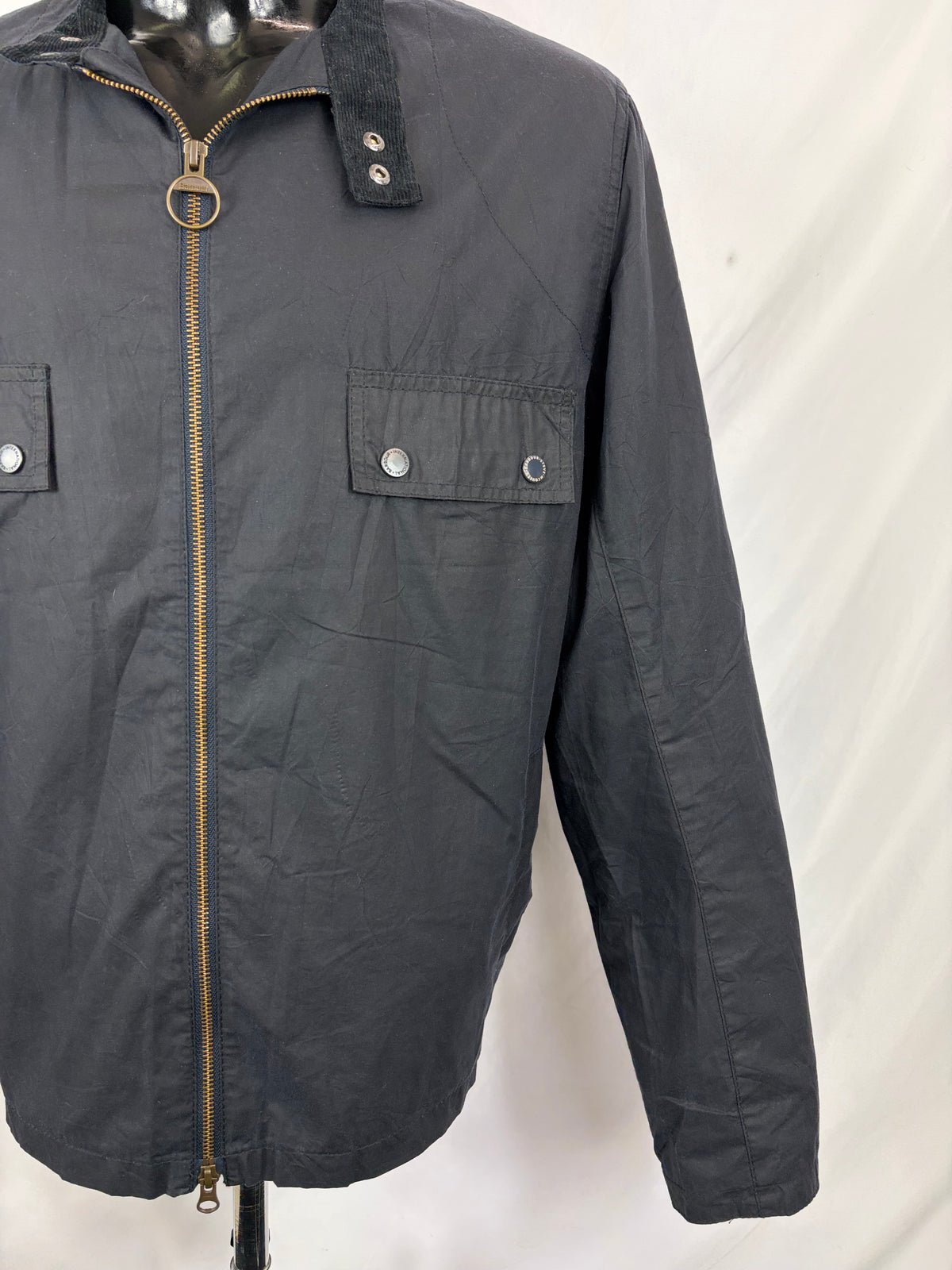 Giacca Barbour International Mc queen Wilkin blu Large - Navy international Mc Queen Wilkin navy jacket size L