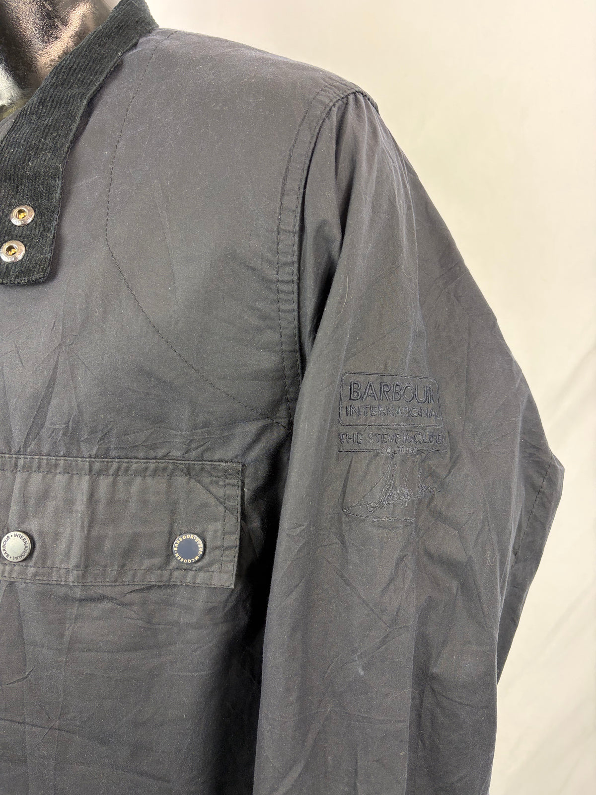 Giacca Barbour International Mc queen Wilkin blu Large - Navy international Mc Queen Wilkin navy jacket size L