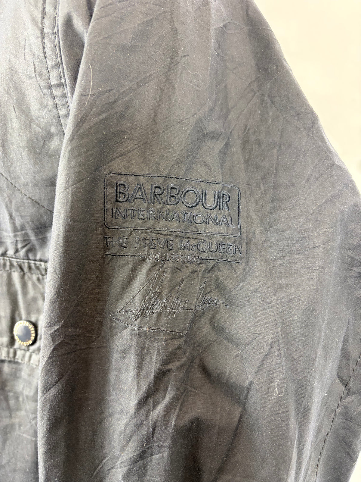Giacca Barbour International Mc queen Wilkin blu Large - Navy international Mc Queen Wilkin navy jacket size L