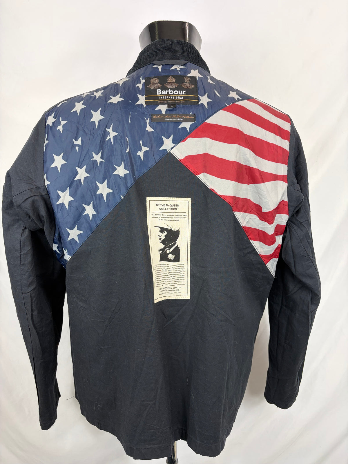 Giacca Barbour International Mc queen Wilkin blu Large - Navy international Mc Queen Wilkin navy jacket size L