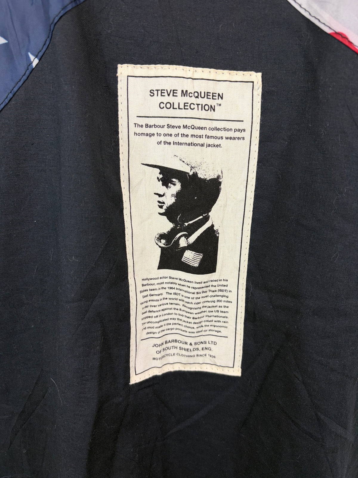 Giacca Barbour International Mc queen Wilkin blu Large - Navy international Mc Queen Wilkin navy jacket size L