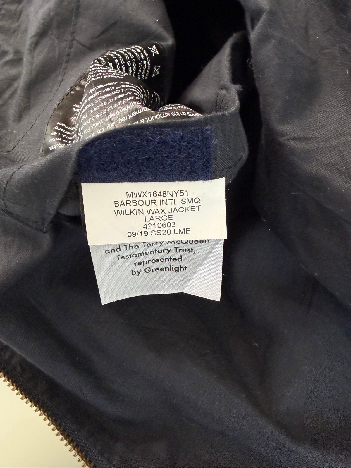 Giacca Barbour International Mc queen Wilkin blu Large - Navy international Mc Queen Wilkin navy jacket size L