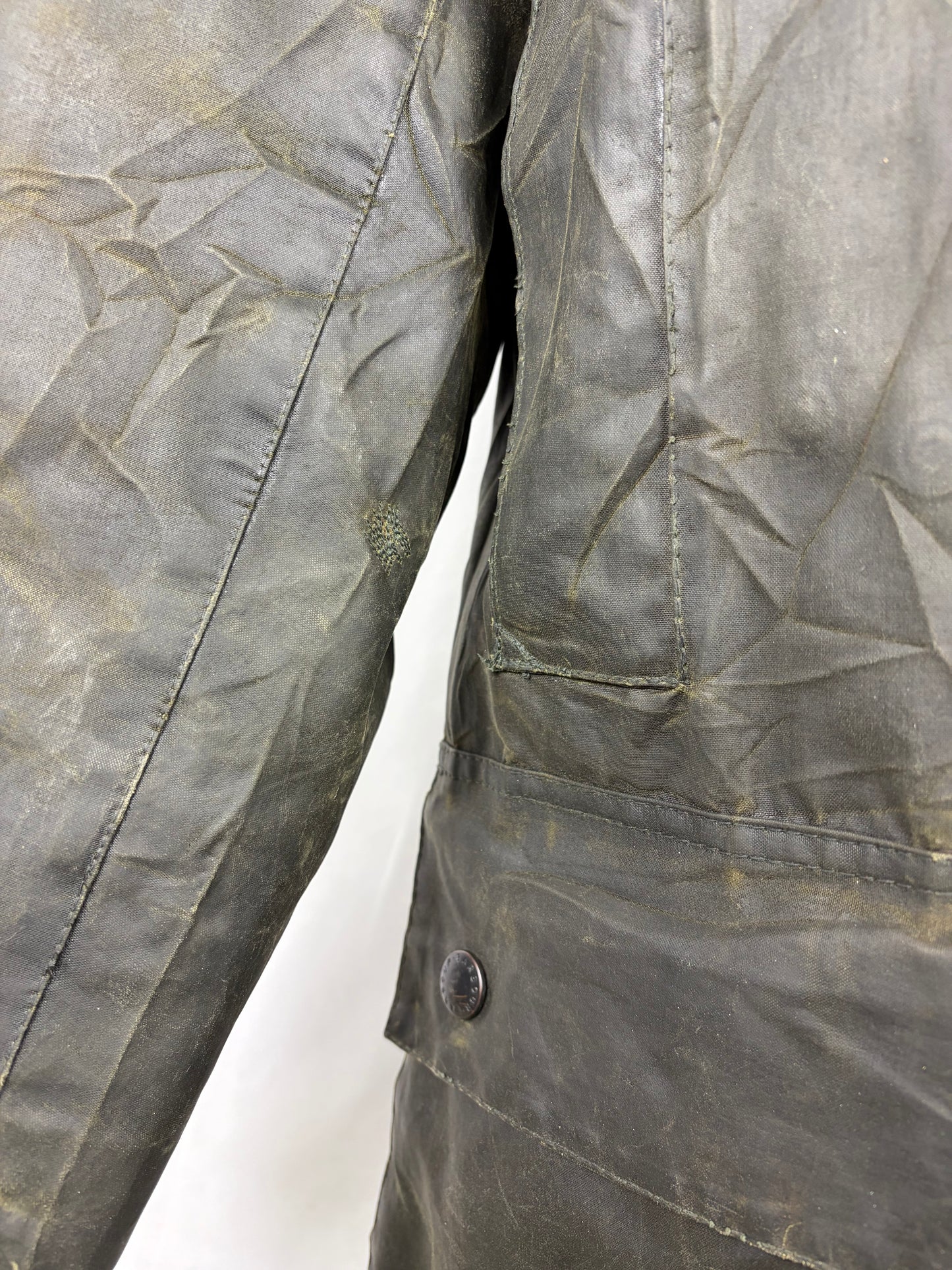 Giacca Barbour Vintage Northumbria C42/107 cm-Green Waxed Northumbria Jacket Size Large - Shop In London