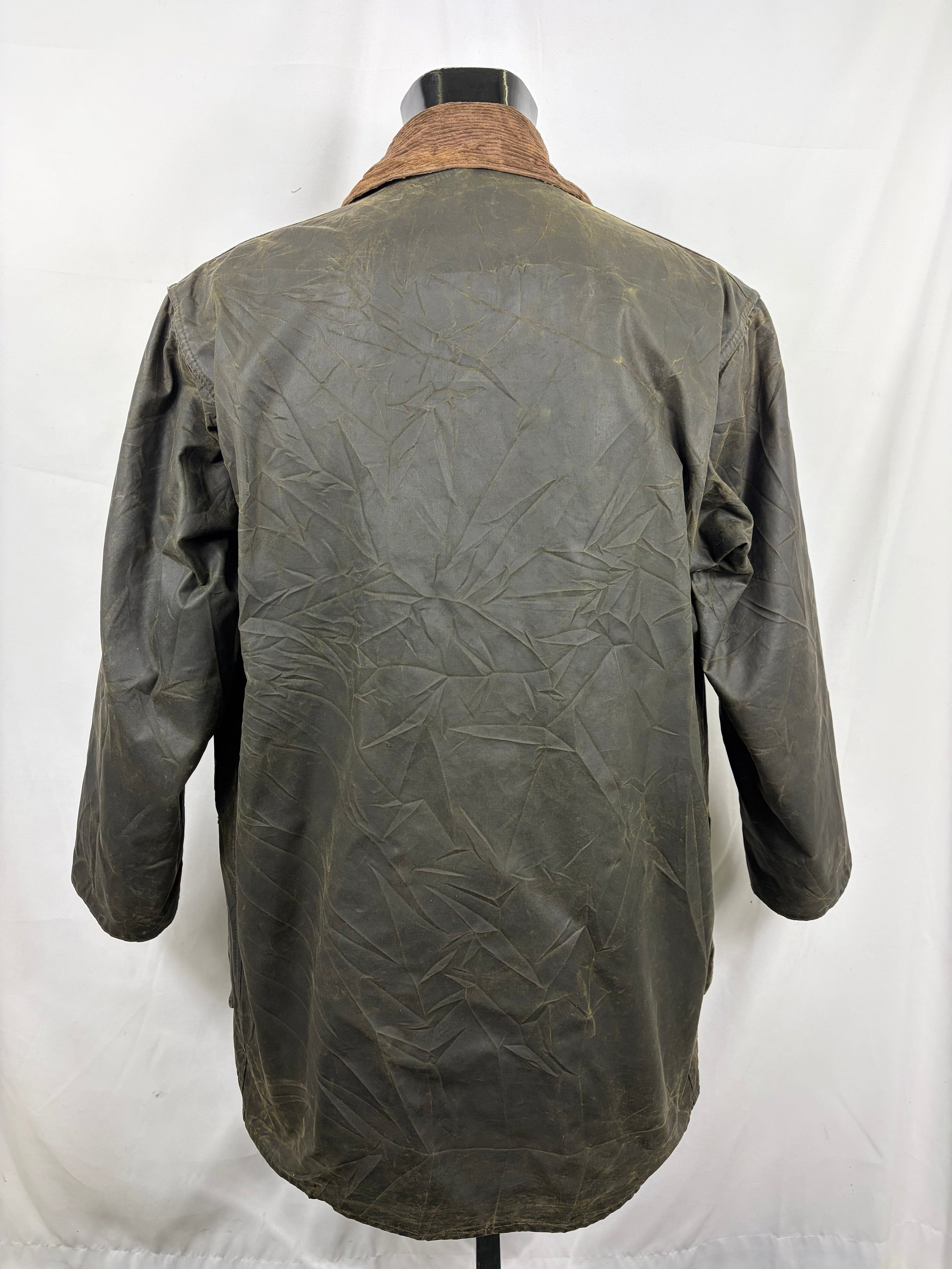 Giacca Barbour Vintage Northumbria C42/107 cm-Green Waxed Northumbria Jacket Size Large - Shop In London