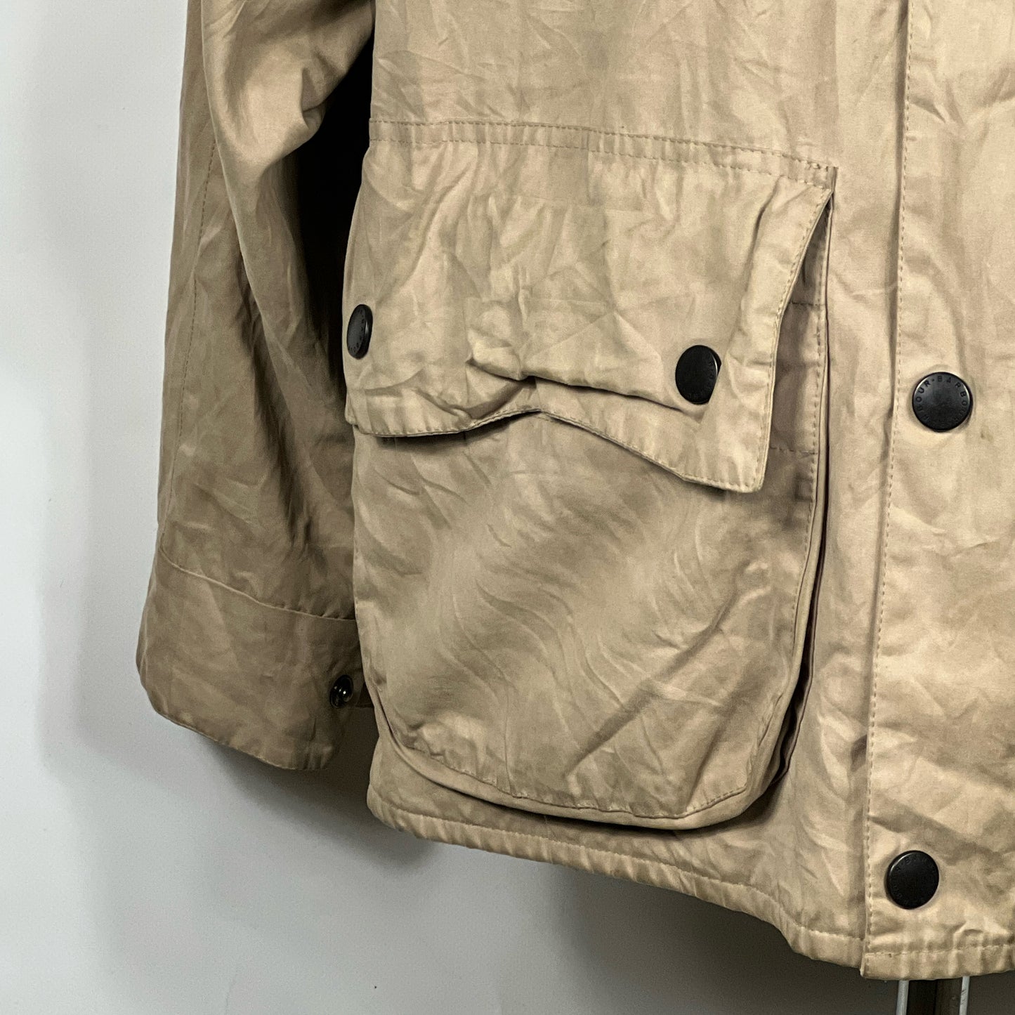 Giacca Barbour International Beige C40/102 cm - Barbour Beige Cotton Jacket Medium