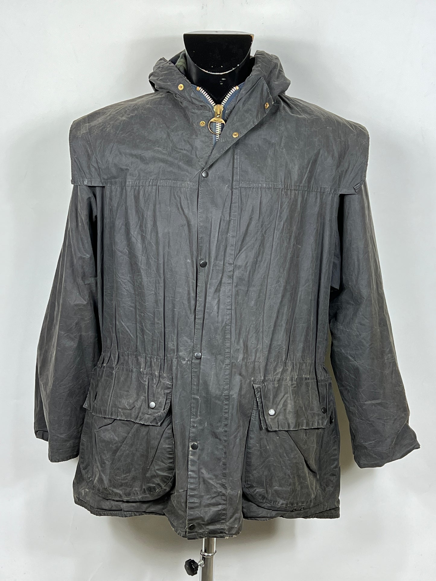 Giacca Barbour blu vintage Durham C40/102 cm- Waxed Durham Jacket size Medium