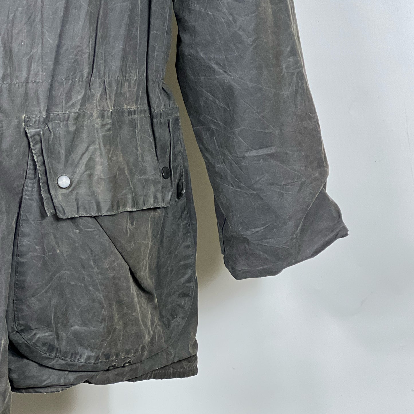 Giacca Barbour blu vintage Durham C40/102 cm- Waxed Durham Jacket size Medium