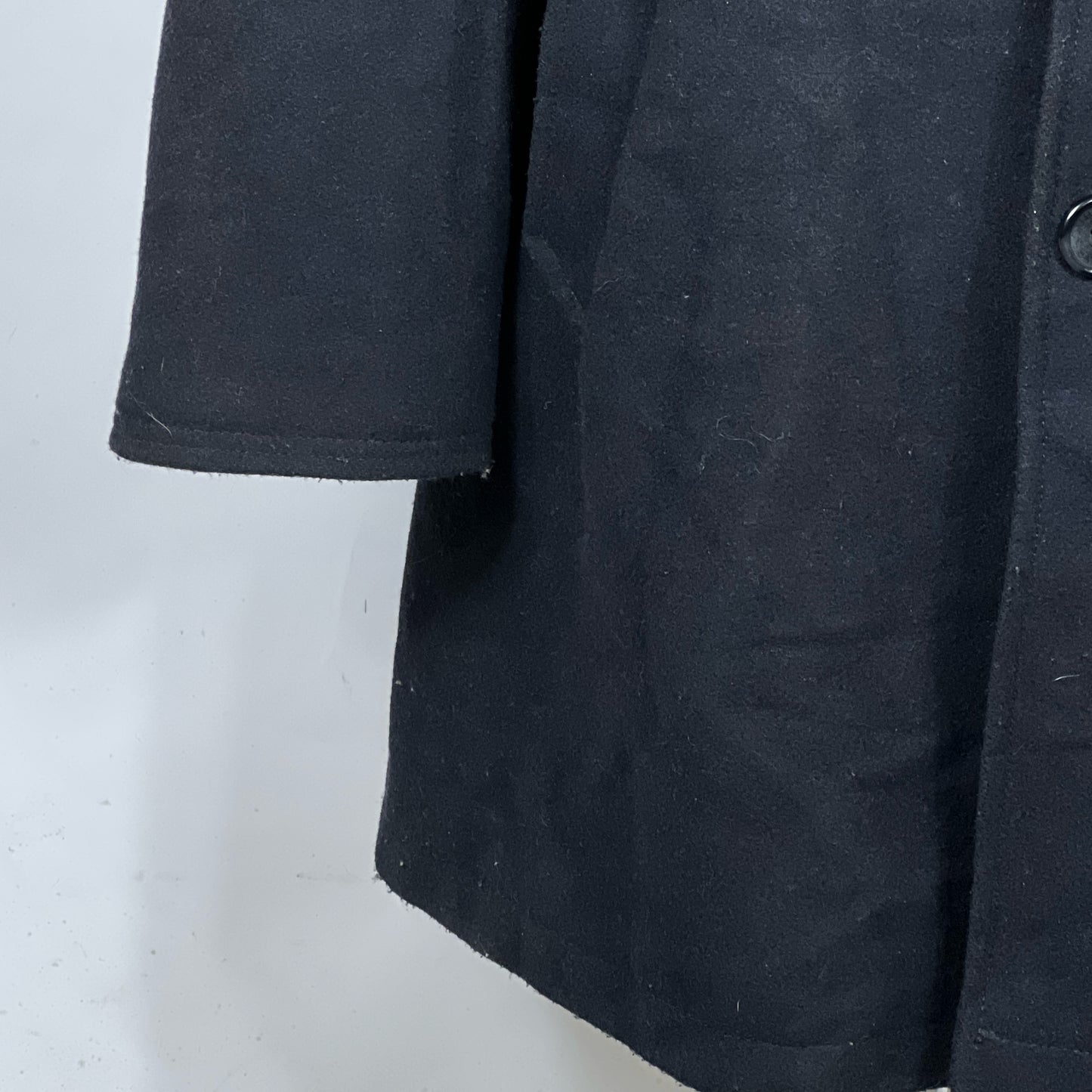 Cappotto Barbour blu da uomo in lana 42 Man Navy wool Coat size Large