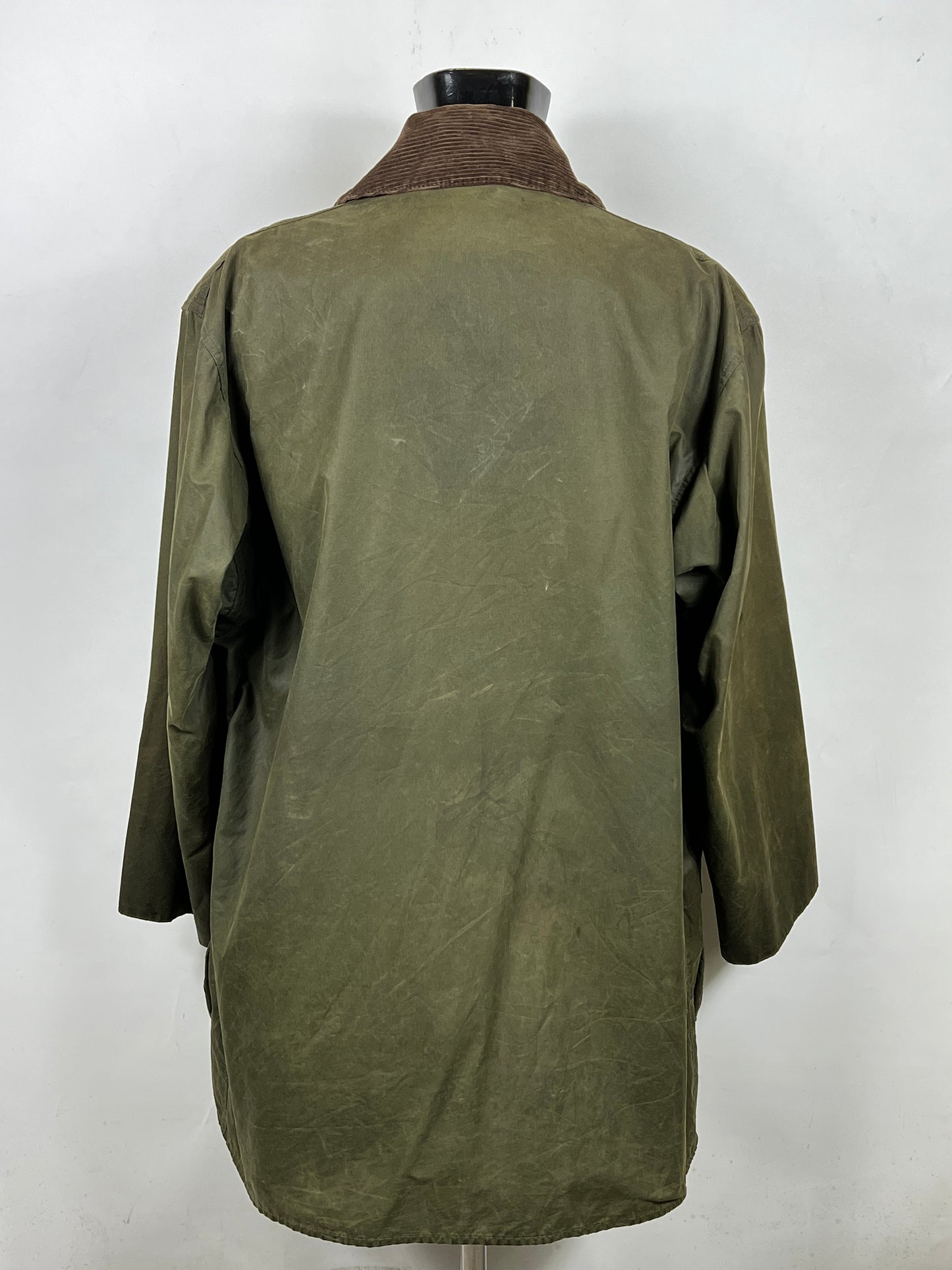 Barbour Border Verde vintage cotone Cerato C44/46 Green Border Coat Size  XL