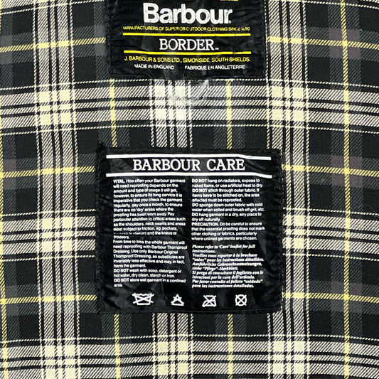 Barbour Border Verde vintage cotone Cerato C44/46 Green Border Coat Size  XL