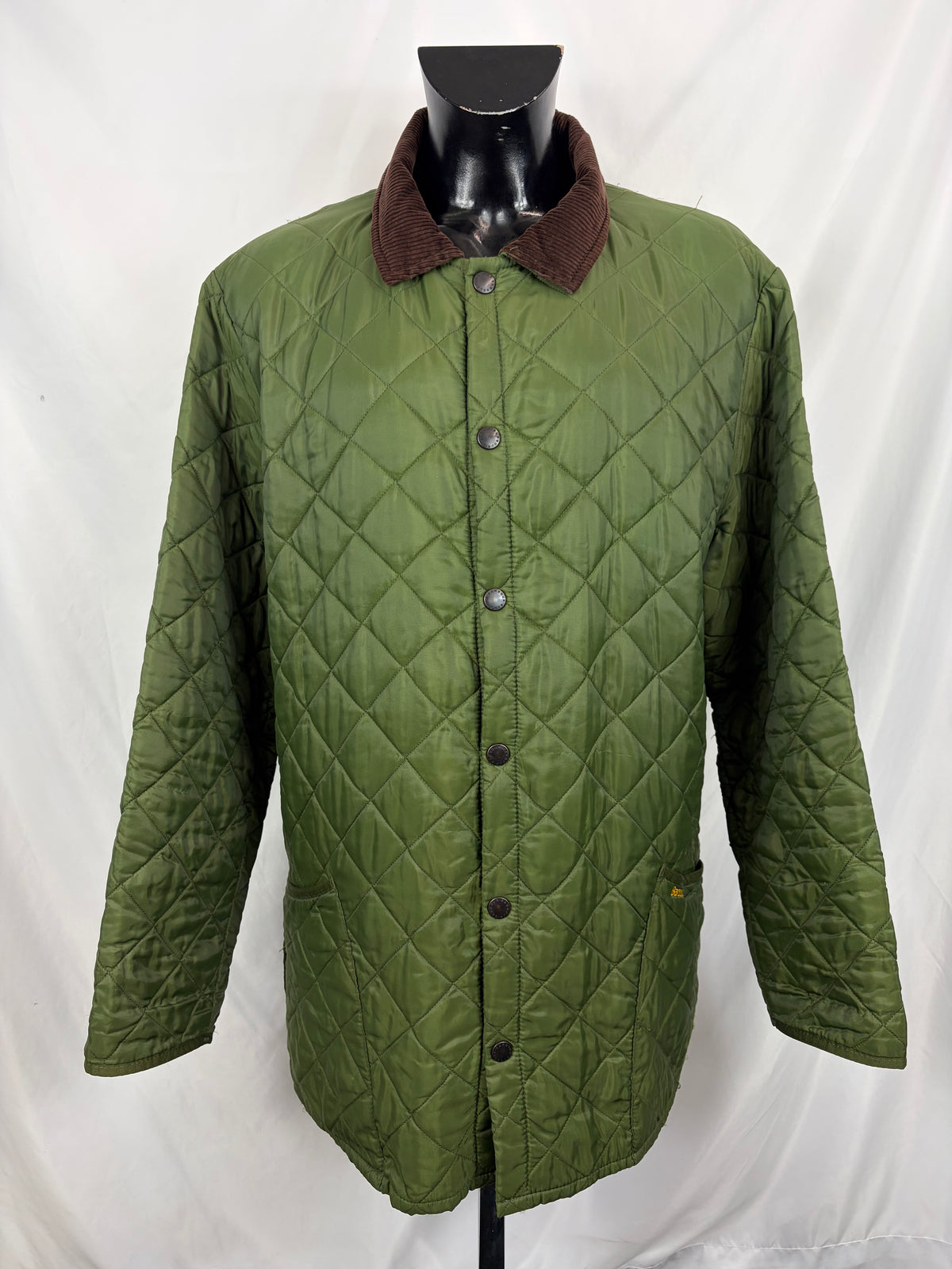 Giacca a vento Barbour verde Liddesdale XXlarge- Man Quilted Green Jacket Size XXlarge