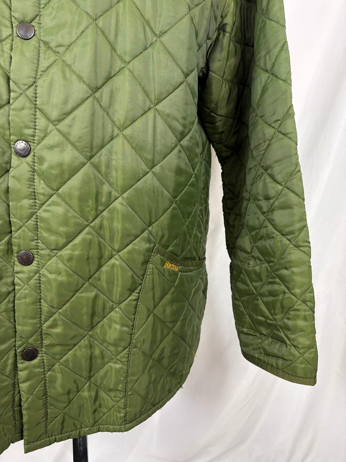 Giacca a vento Barbour verde Liddesdale XXlarge- Man Quilted Green Jacket Size XXlarge