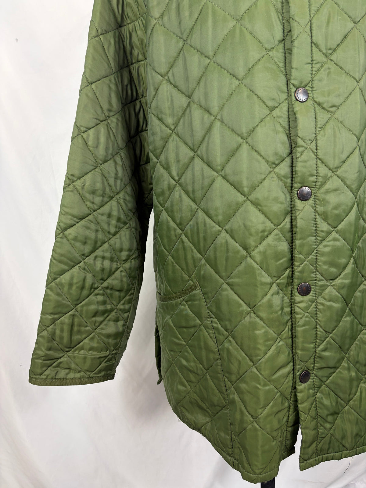 Giacca a vento Barbour verde Liddesdale XXlarge- Man Quilted Green Jacket Size XXlarge