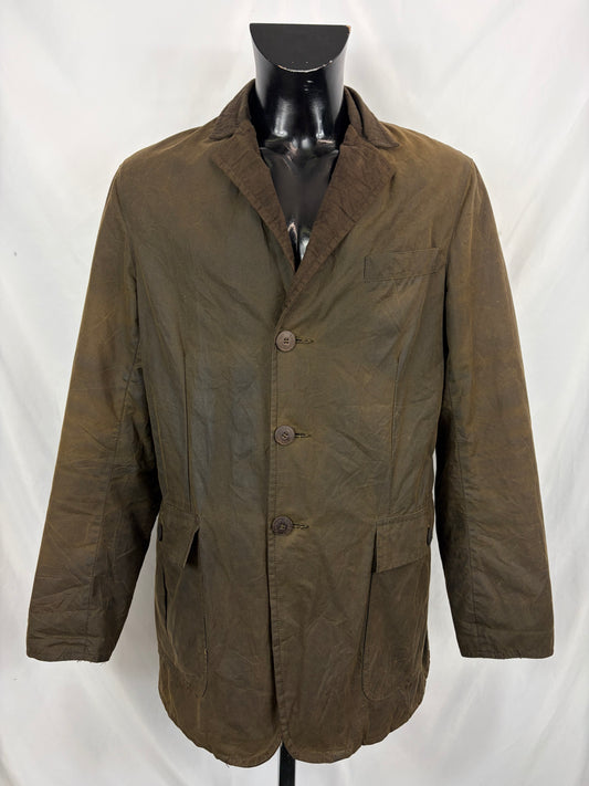 Giacca Barbour Blazer Uomo Verde oliva Medium - Man Olive waxed riding blazer Jacket Size M