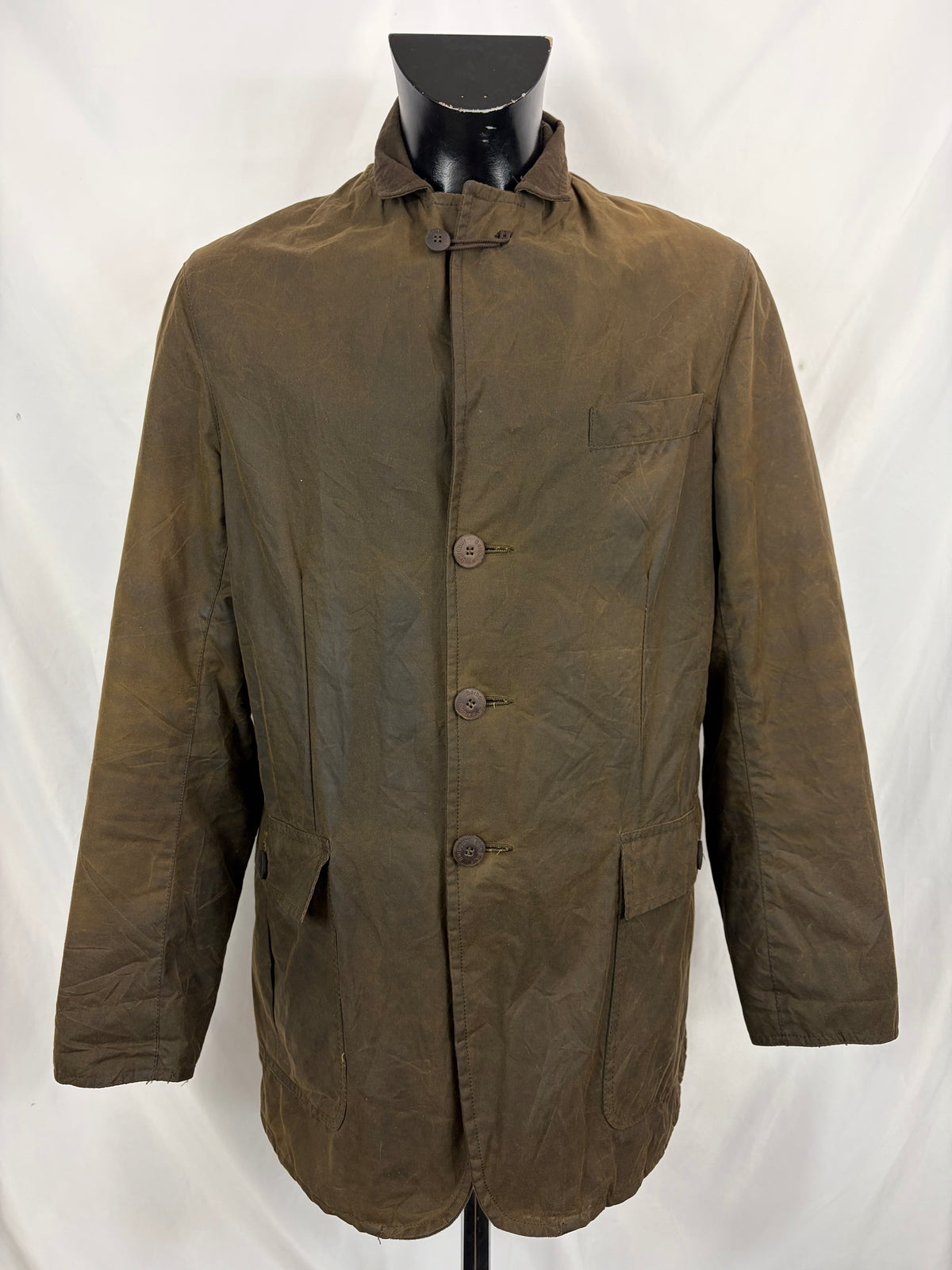 Giacca Barbour Blazer Uomo Verde oliva Medium - Man Olive waxed riding blazer Jacket Size M