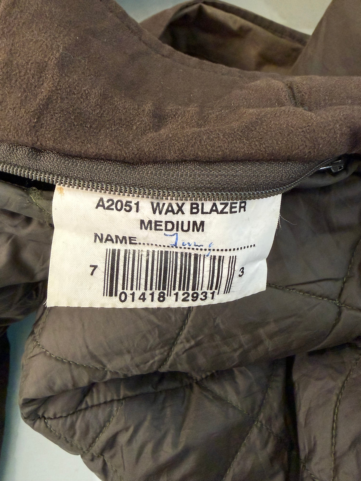 Giacca Barbour Blazer Uomo Verde oliva Medium - Man Olive waxed riding blazer Jacket Size M