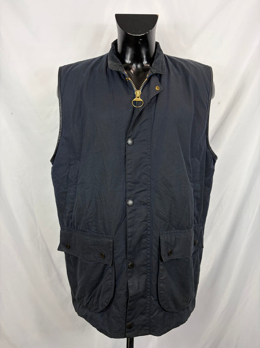 Barbour Gilet cerato da uomo Westmorland Blu Xlarge- Navy vintage Westmorland Waistcoat size Xlarge