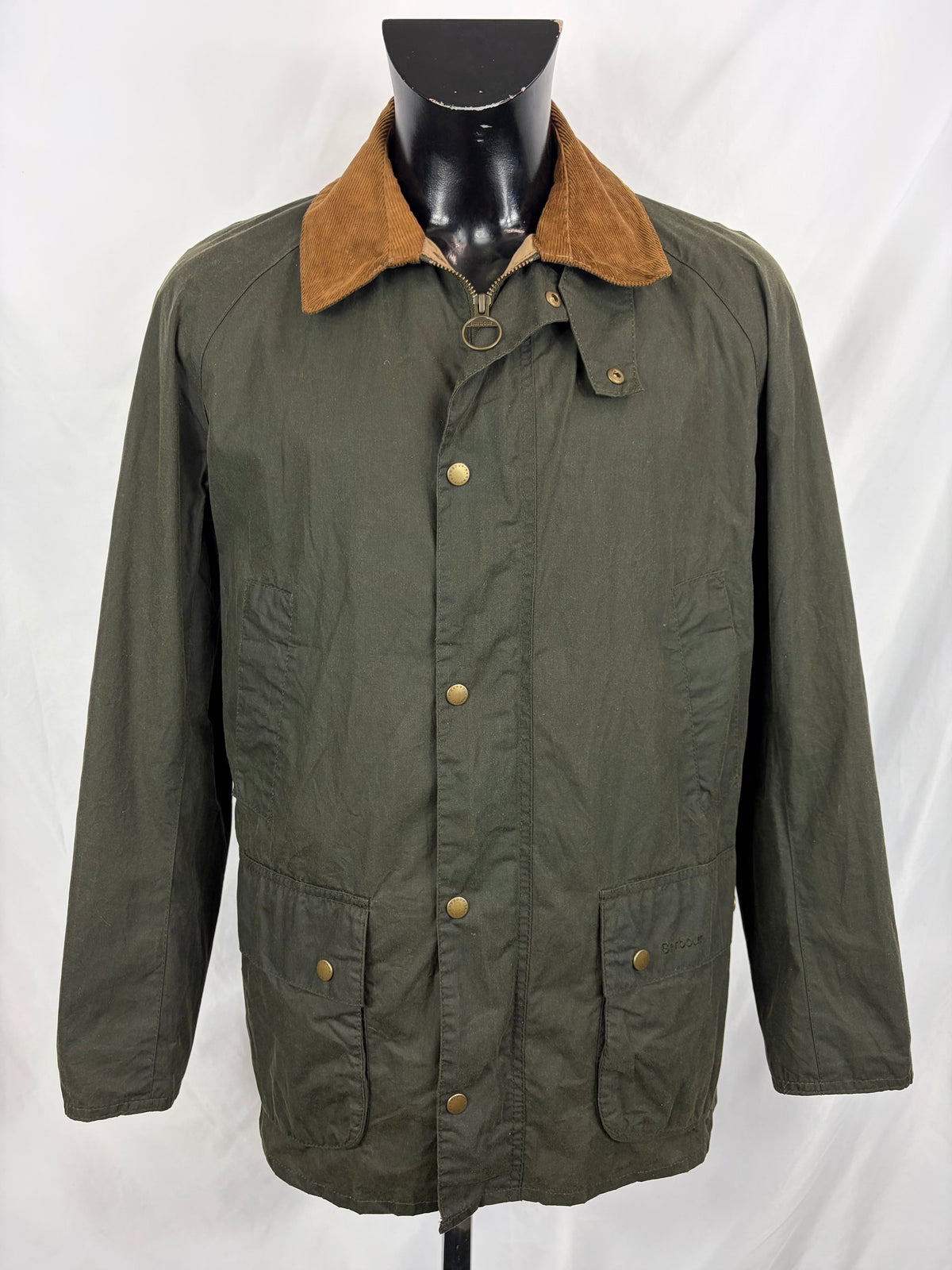 Giacca Barbour Verde Ashby Uomo Medium- Lightweight Wax Olive Man Ashby Jacket Size Medium