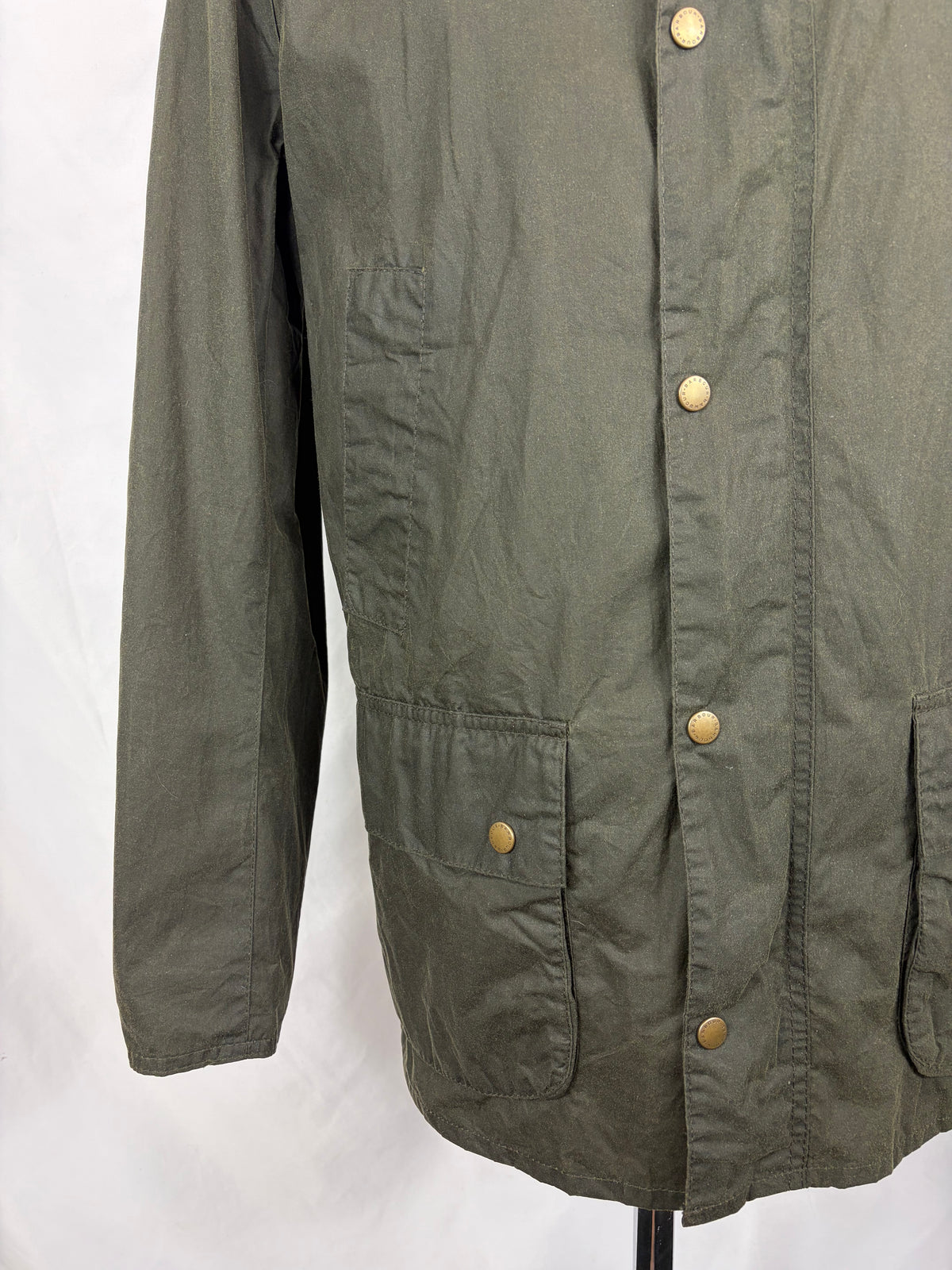Giacca Barbour Verde Ashby Uomo Medium- Lightweight Wax Olive Man Ashby Jacket Size Medium