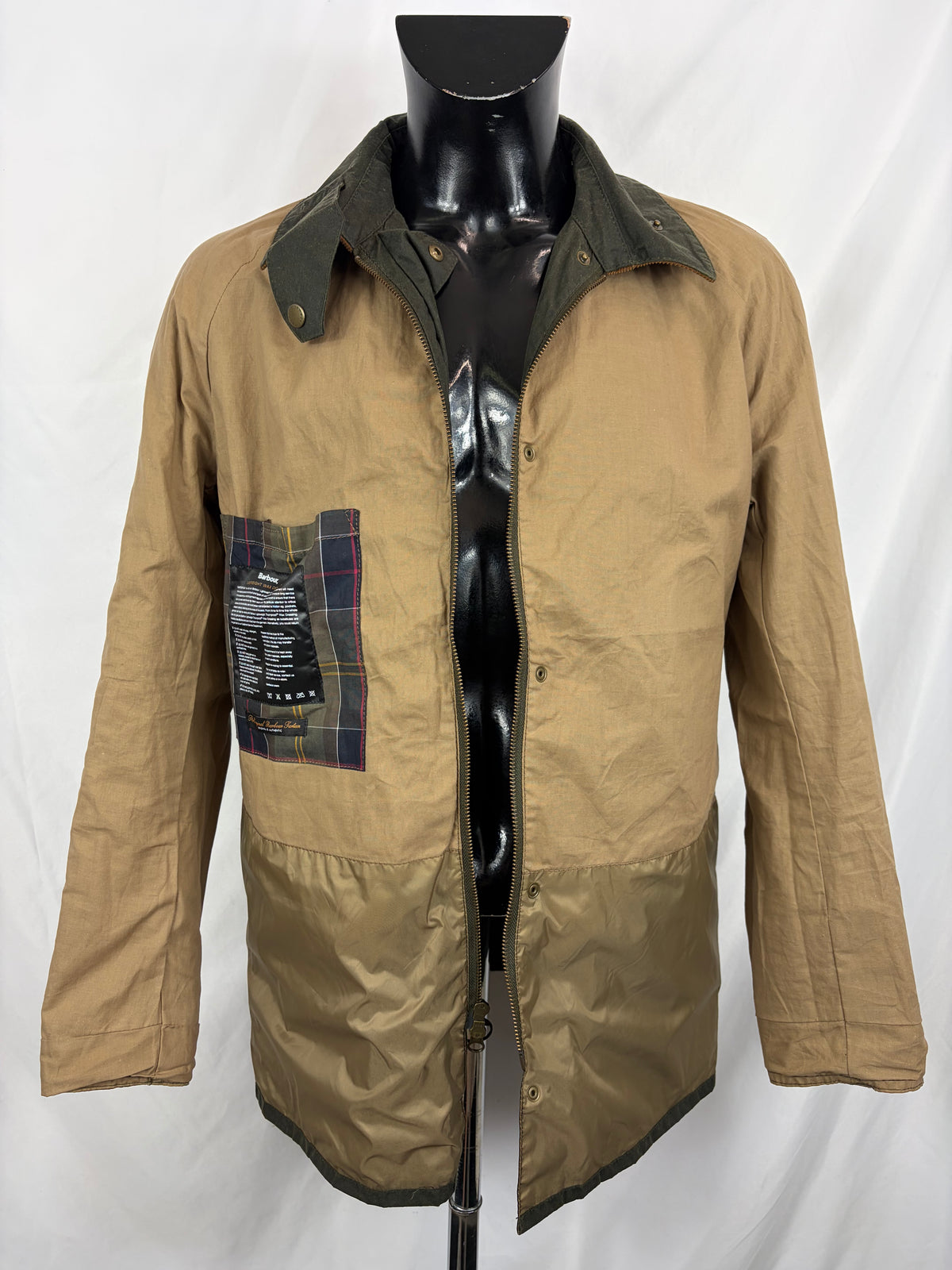 Giacca Barbour Verde Ashby Uomo Medium- Lightweight Wax Olive Man Ashby Jacket Size Medium