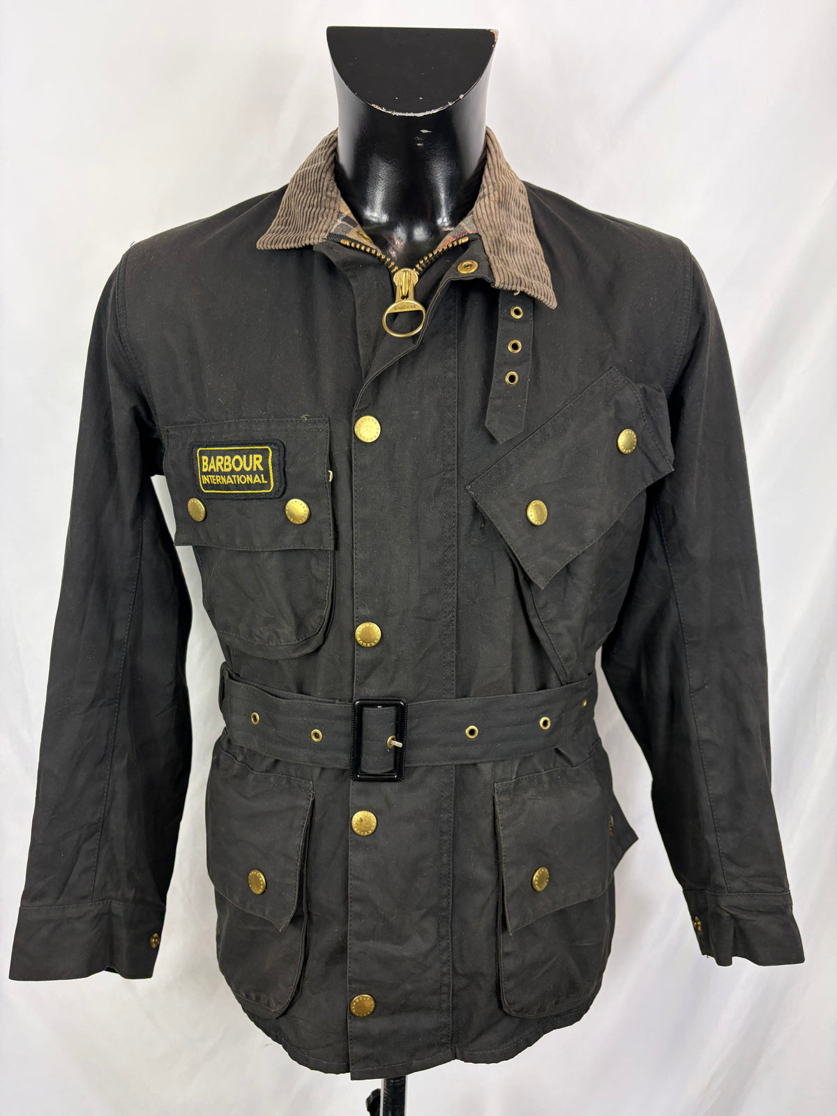 Giacca Barbour International Original Nero A7 Tg. 34 - Barbour International Original Black Jacket Size XXsmall
