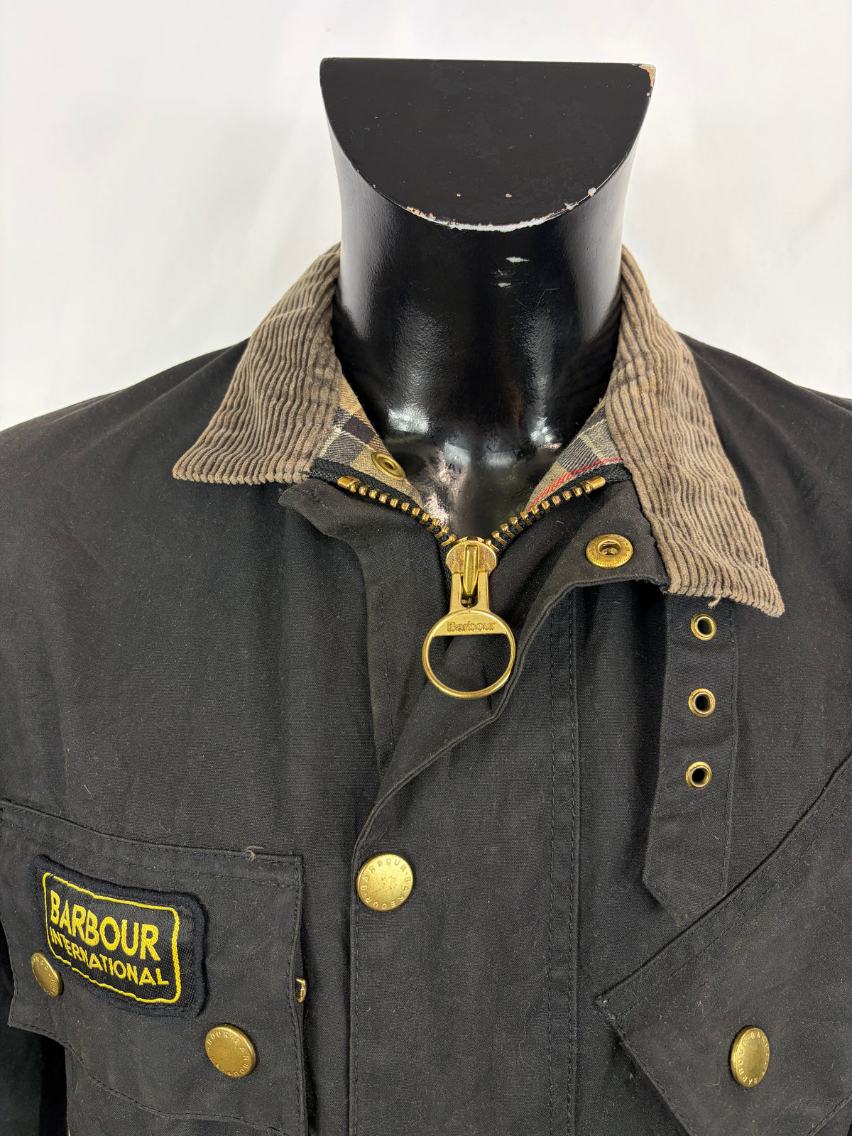 Giacca Barbour International Original Nero A7 Tg. 34 - Barbour International Original Black Jacket Size XXsmall