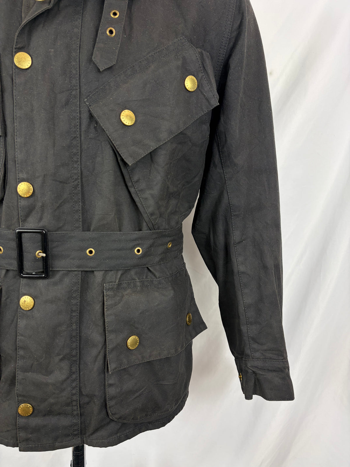 Giacca Barbour International Original Nero A7 Tg. 34 - Barbour International Original Black Jacket Size XXsmall