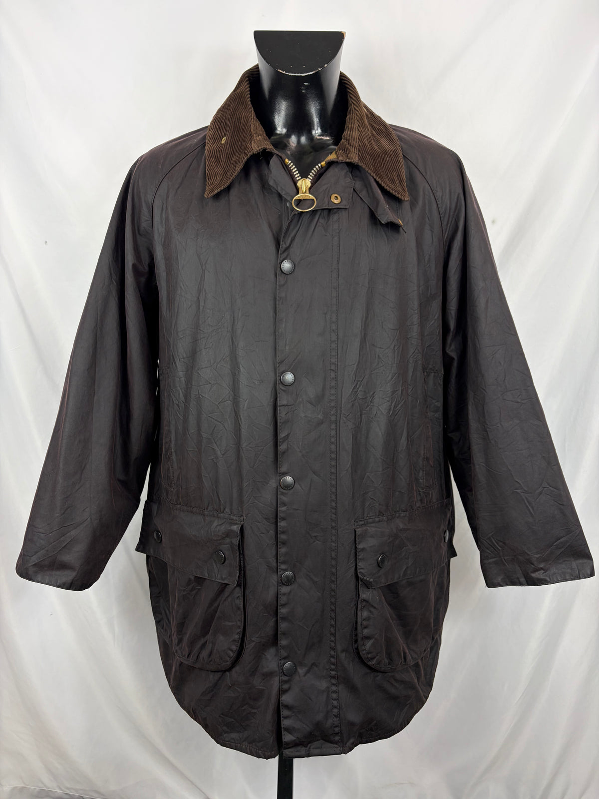 RARA Barbour Gamefair Marrone C44/112 cm Brown Wax Gamefair Jacket c44 size Xlarge