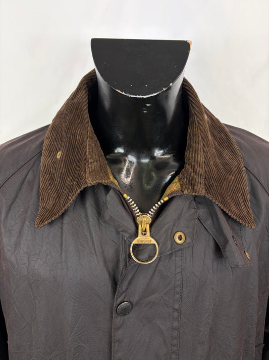 RARA Barbour Gamefair Marrone C44/112 cm Brown Wax Gamefair Jacket c44 size Xlarge