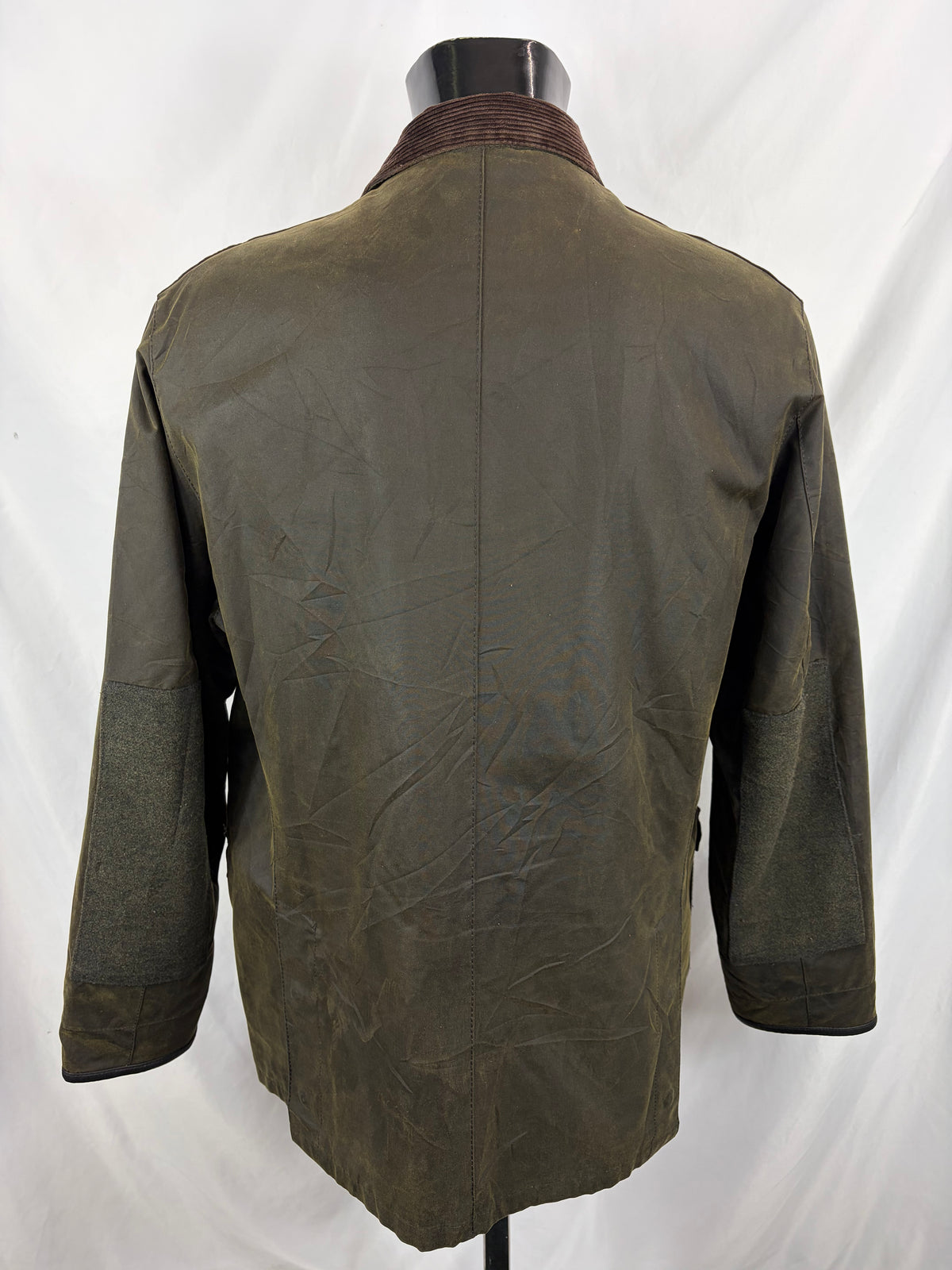 Giacca Barbour da uomo verde recente Dalkeith Large - Olive Wax man Jacket Size Large