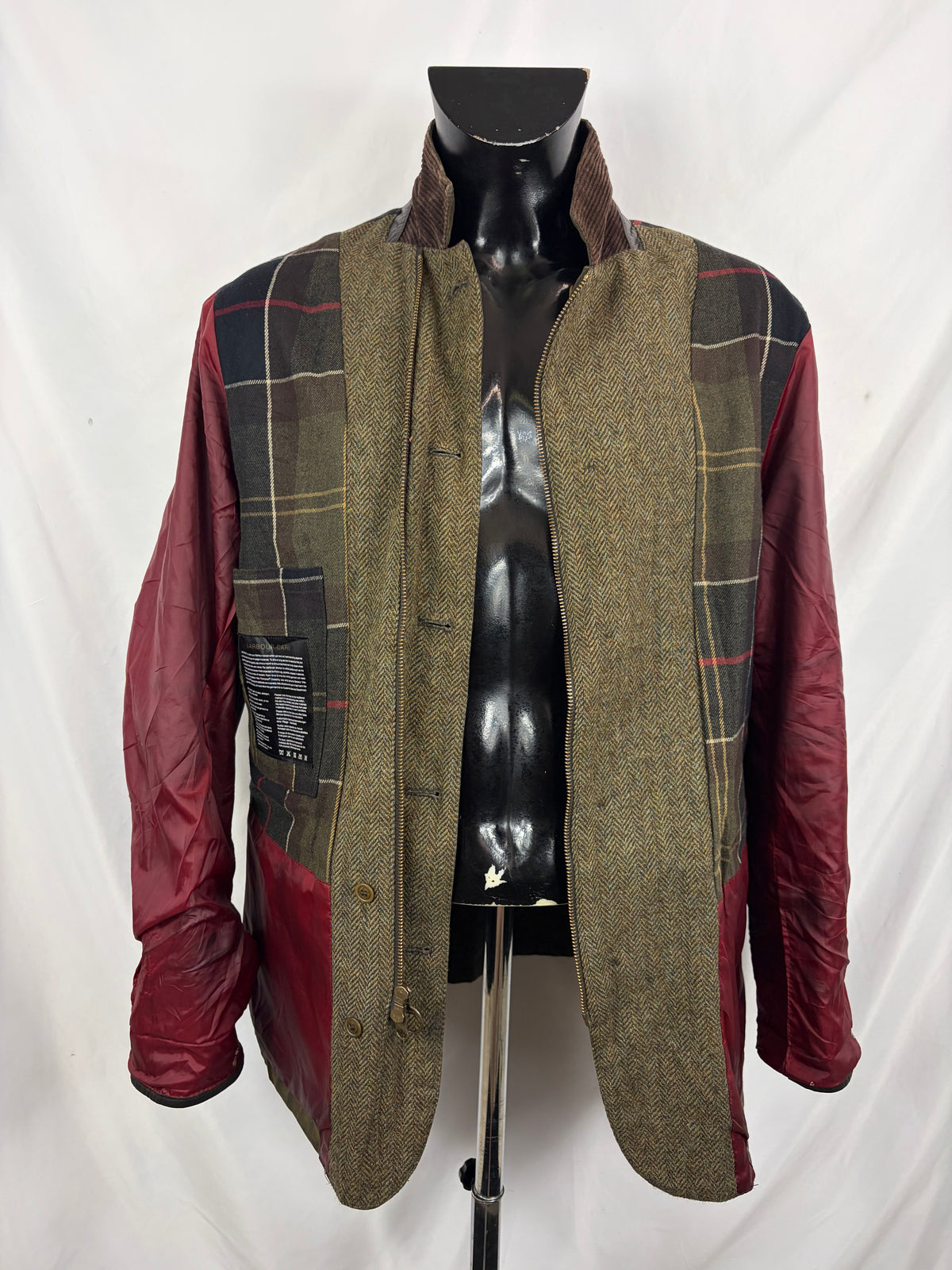 Giacca Barbour da uomo verde recente Dalkeith Large - Olive Wax man Jacket Size Large