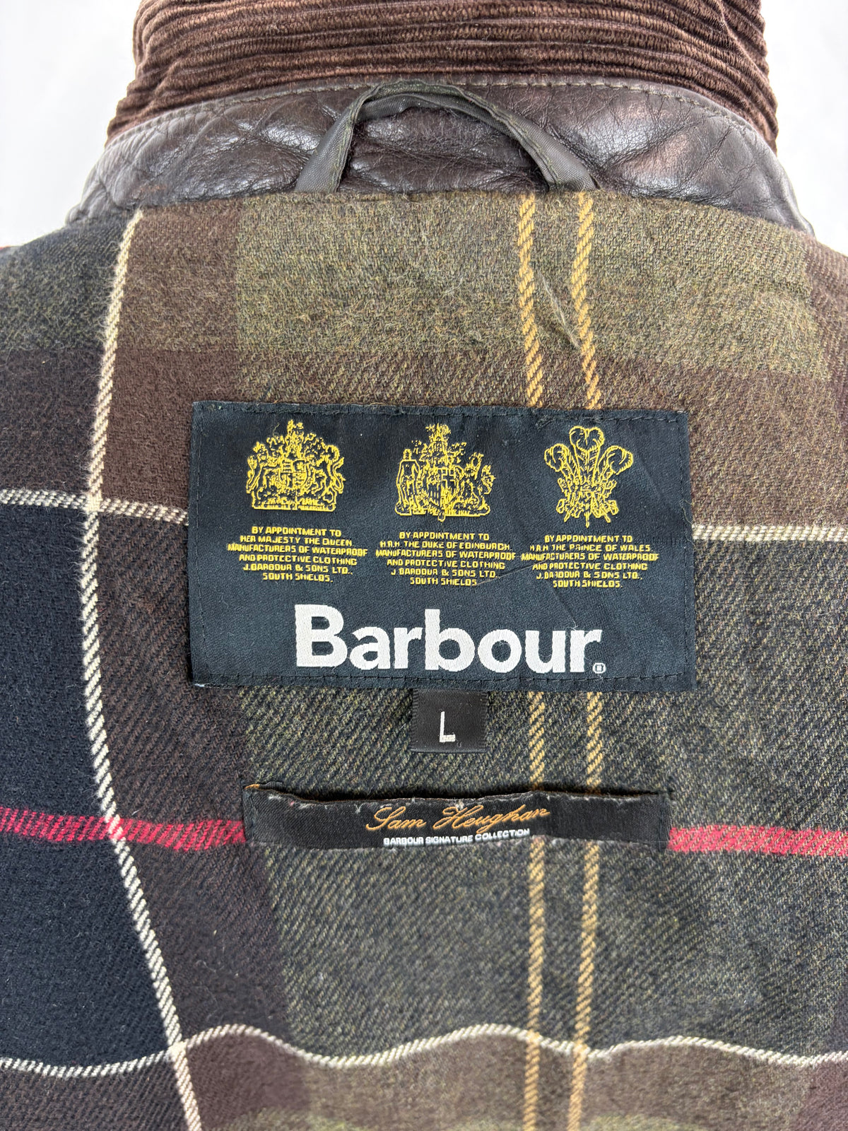 Giacca Barbour da uomo verde recente Dalkeith Large - Olive Wax man Jacket Size Large