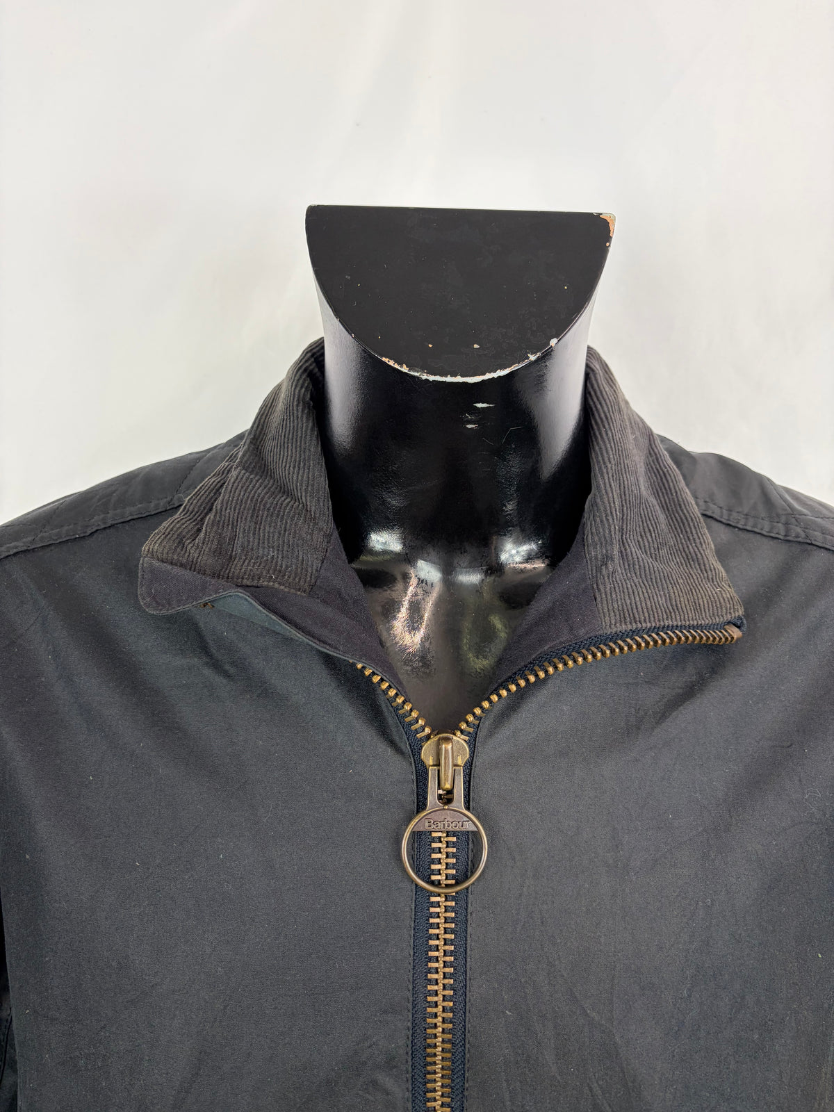 Giacca uomo Barbour corta cerata blu S- Man Barbour Short Claxton jacket size Small