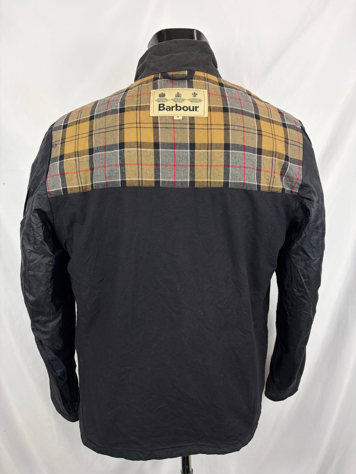 Giacca uomo Barbour corta cerata blu S- Man Barbour Short Claxton jacket size Small