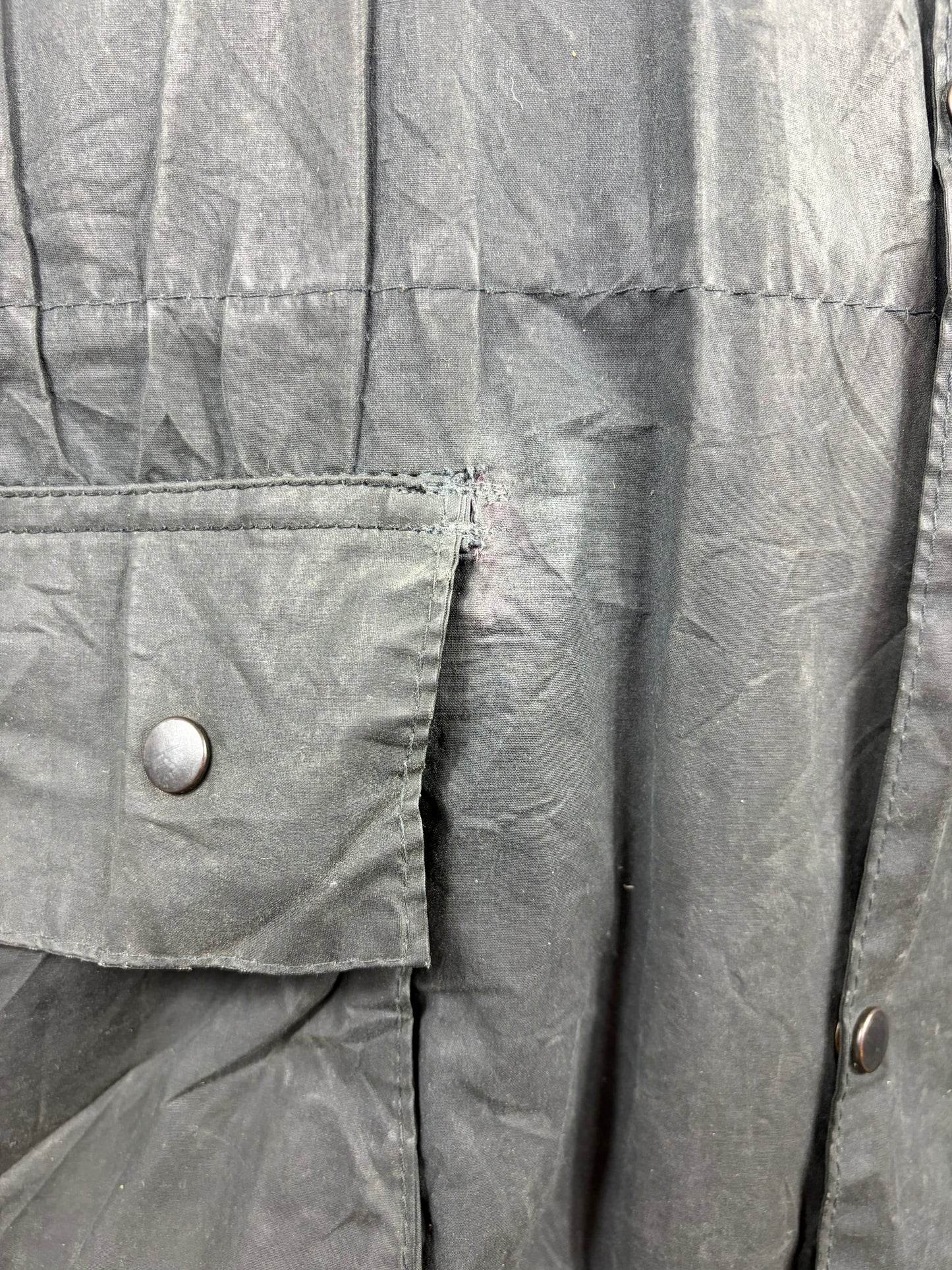 Barbour Classic Durham blu con cappuccio C48/122 cm Navy Hooded waxed durham Size XXL - Shop In London