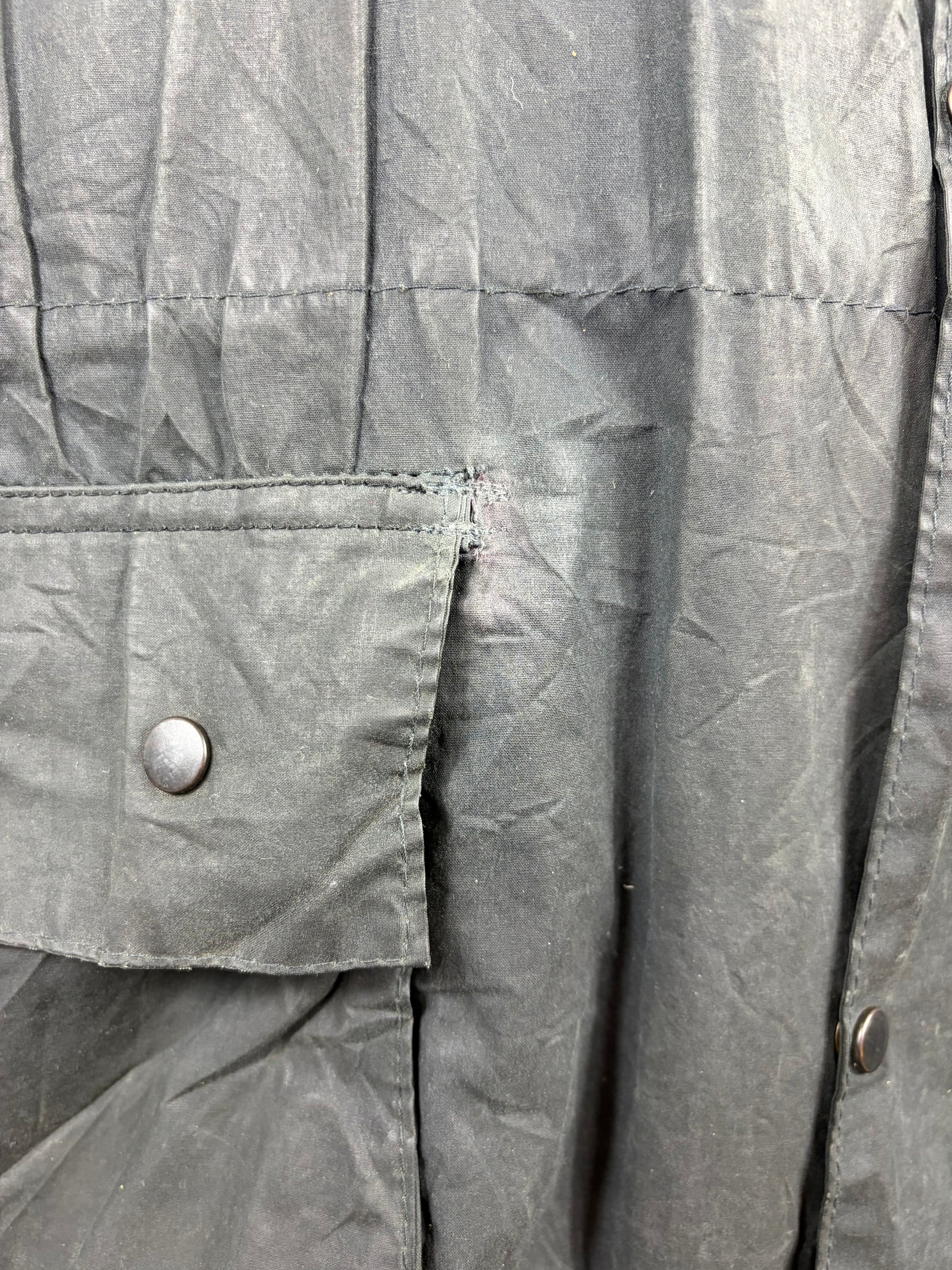 Barbour Classic Durham blu con cappuccio C48/122 cm Navy Hooded waxed durham Size XXL - Shop In London