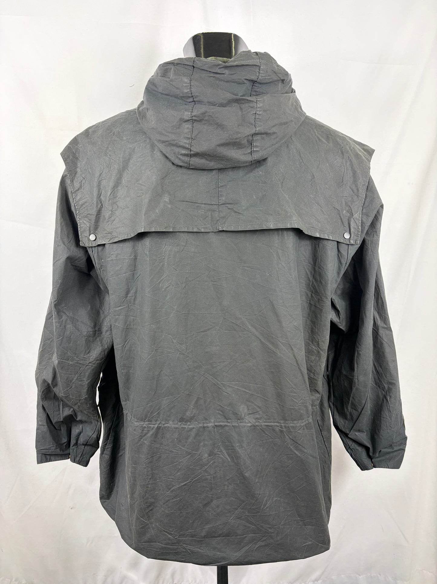 Barbour Classic Durham blu con cappuccio C48/122 cm Navy Hooded waxed durham Size XXL - Shop In London