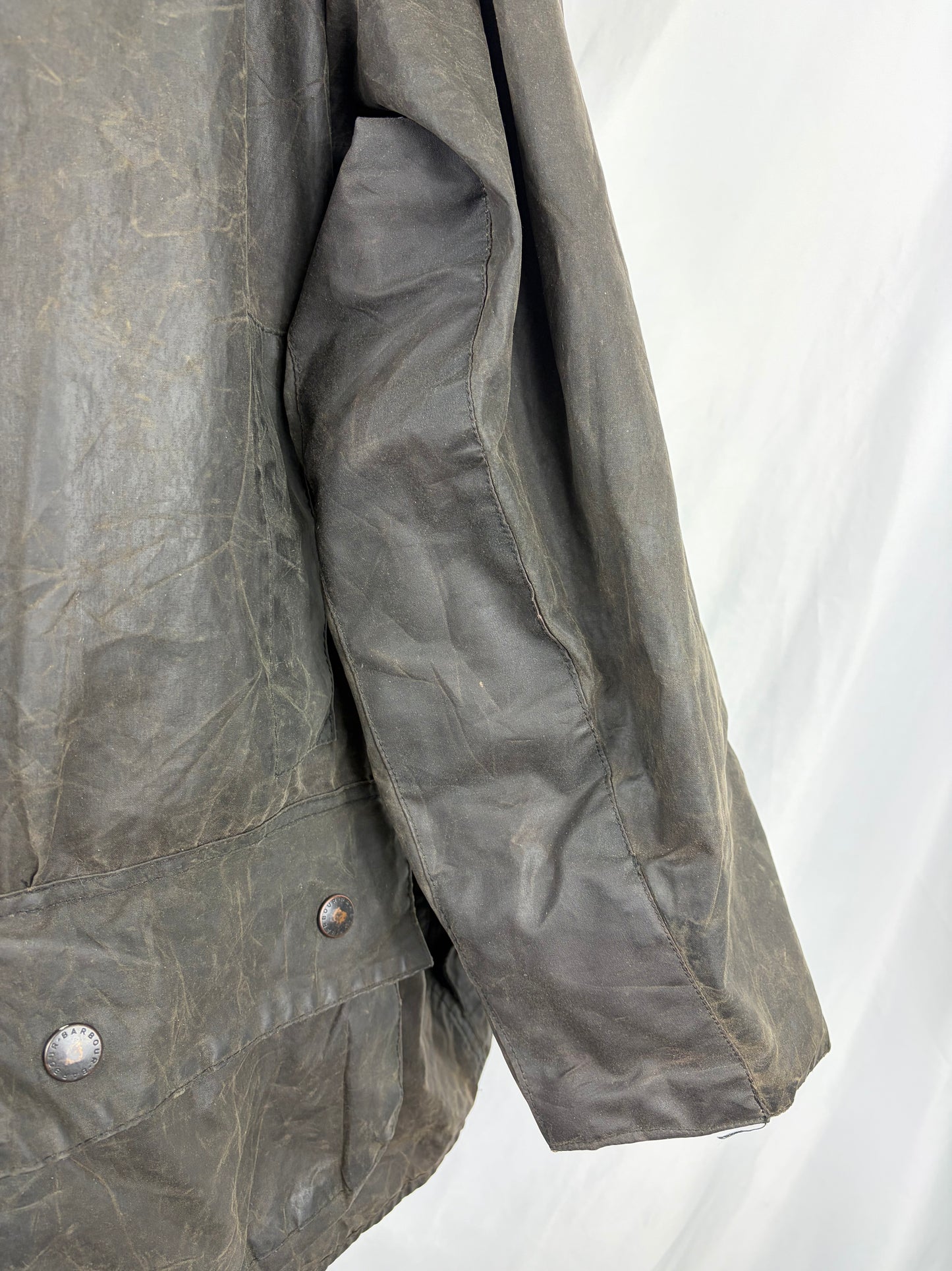 Barbour Giacca Beaufort vintage nero C46/117cm - Black Beaufort Waxed jacket size xl - Shop In London