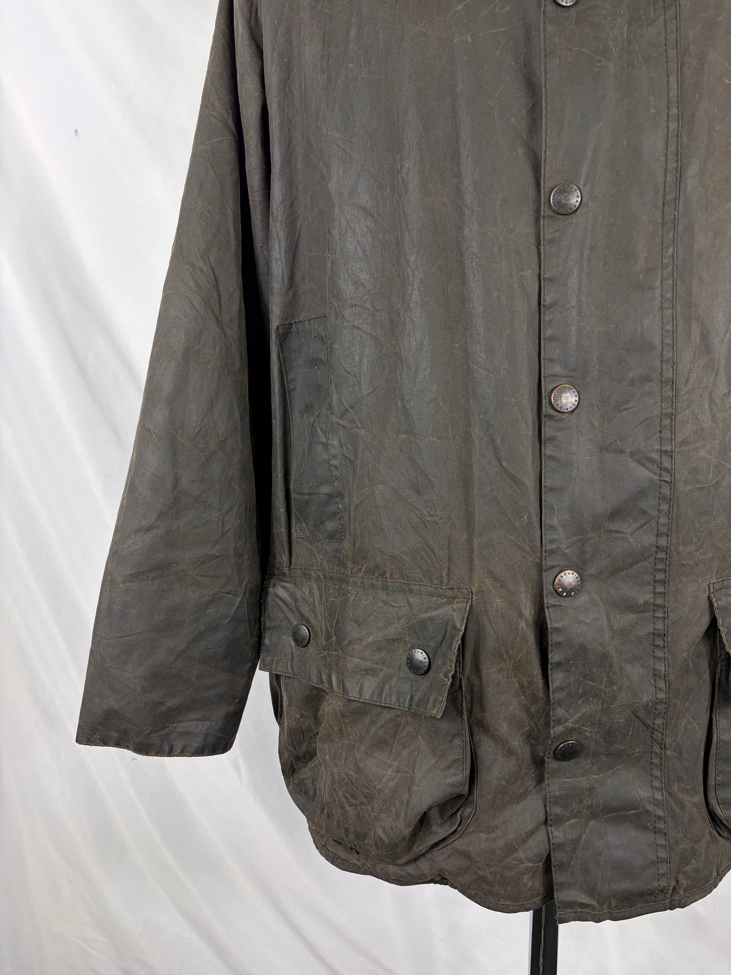 Barbour Giacca Beaufort vintage nero C46/117cm - Black Beaufort Waxed jacket size xl - Shop In London