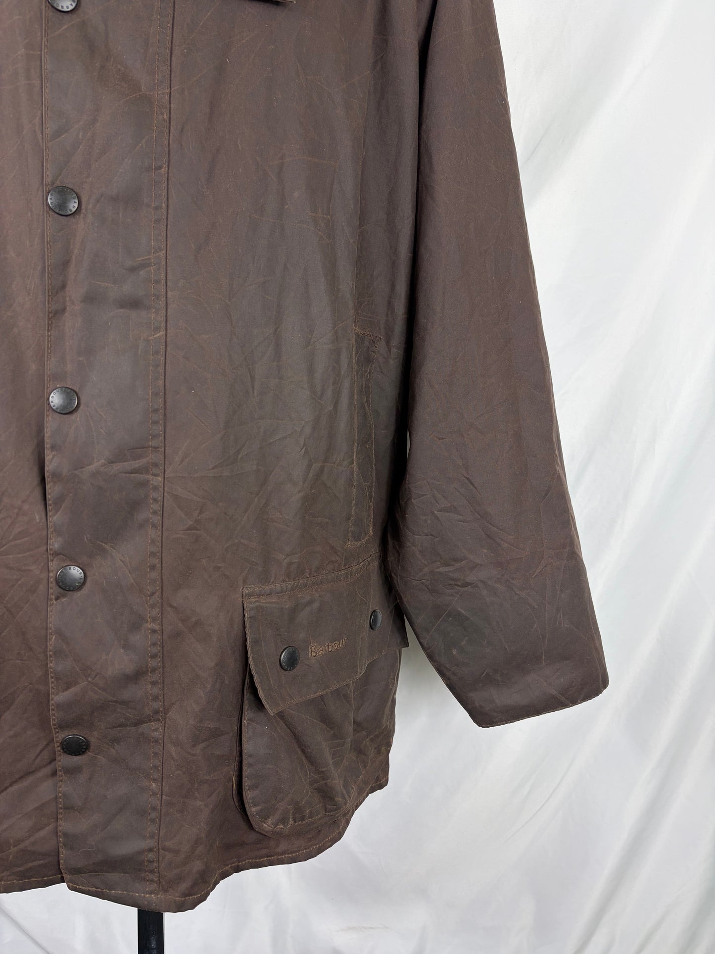 Barbour Giacca Beaufort recente marrone C50/127cm Brown Wax Beaufort jacket Size XXL