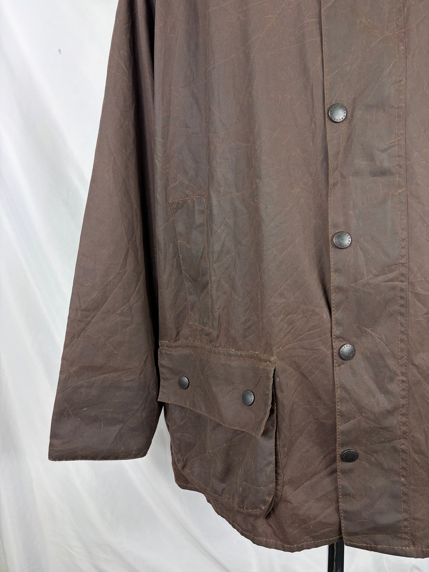 Barbour Giacca Beaufort recente marrone C50/127cm Brown Wax Beaufort jacket Size XXL